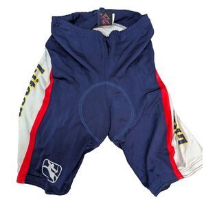 Giordana Fit For Fashion Shorts Women L-4-50 Navy White Logo Italy Stretch NWT